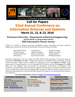52nd Annual Conference on Information Sciences and