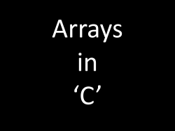Arrays