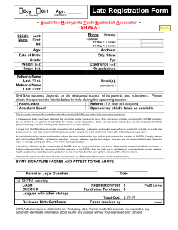 Late Registration Form Souderton Harleysville Youth Basketball