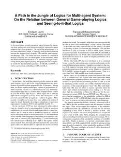 A Path in the Jungle of Logics for Multi-agent System