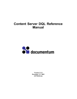 DQL Reference Manual