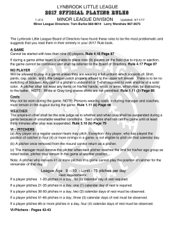 2017 OFFICIAL Playing Rules