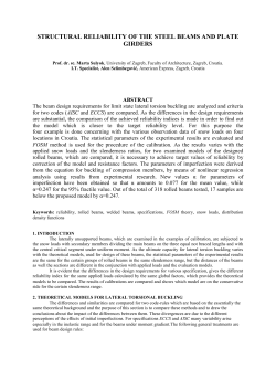 structural reliability of the steel beams and plate girders