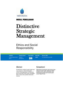 A. Why Business Ethics and Social Responsibility?