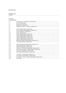 2009-2010 Yüksek Lisans - İstanbul Üniversitesi | Fen Bilimleri