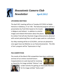 April 2012 - Housatonic Camera Club