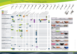Kongsberg XN material and tooling guide