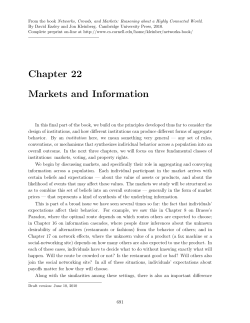 Chapter 22 Markets and Information