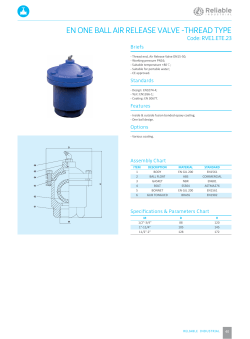 EN ONE BALL AIR RELEASE VALVE