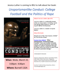 Unsportsmanlike Conduct: College Football and the Politics of Rape