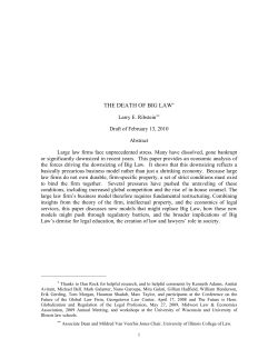 the death of big law