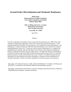 Second-Order Discrimination and Stochastic Dominance