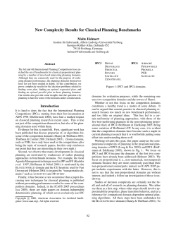 New Complexity Results for Classical Planning