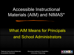 Accessible Instructional Materials