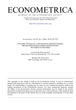 Dynamic Financial Constraints: Distinguishing Mechanism