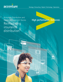 Accenture Distribution and Agency Management Survey