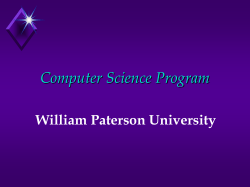The Computer Science Program