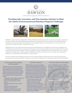 Providing Safe, Innovative, and Time