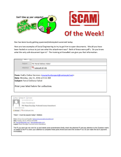 Dan has been busily getting spammed/attempted scammed today