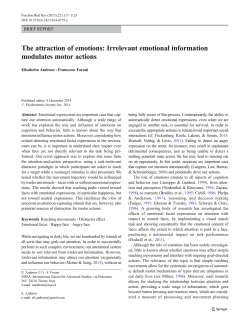 The attraction of emotions: Irrelevant emotional information