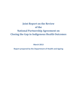 Closing the Gap in Indigenous Health Outcomes