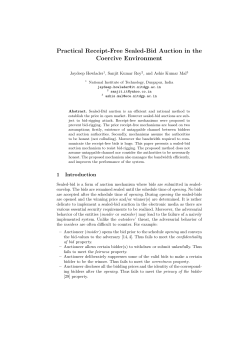 Practical Receipt-Free Sealed-Bid Auction in the Coercive