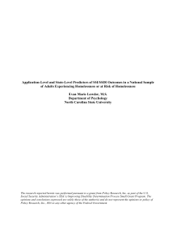 Application-Level and State-Level Predictors of SSI/SSDI Outcomes