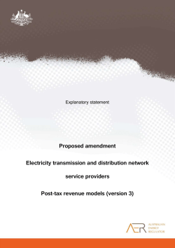 Proposed amended electricity transmission and distribution network