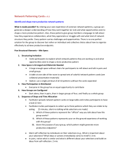 Network Patterning Cards