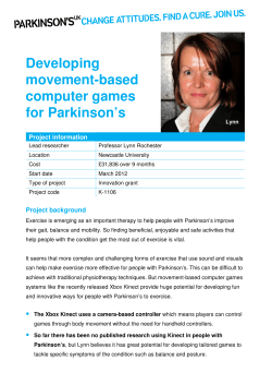 Developing movement-based computer games for