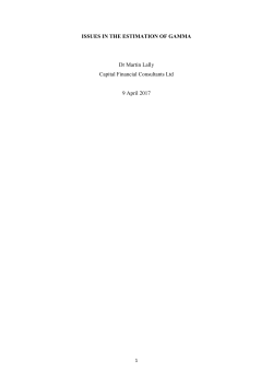 Issues in the estimation of gamma