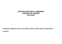 annual statistical survey - National and State Libraries Australasia