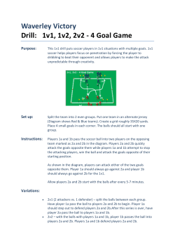 Waverley Victory Drill: 1v1, 1v2, 2v2