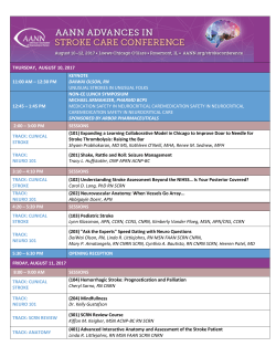 the Session Schedule