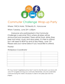 One randomly selected participant that logged a commute all 5 days