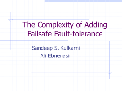The Complexity of Adding Failsafe Fault-Tolerance