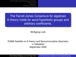 The Farrell-Jones Conjecture for word