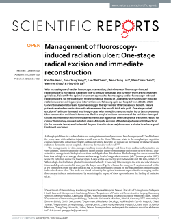 Management of fluoroscopy-induced radiation ulcer: One