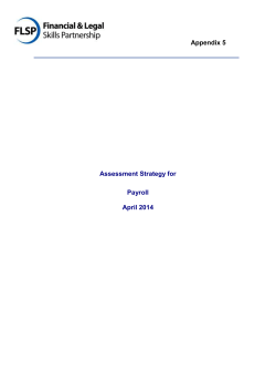Assessment Strategy for