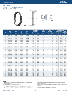 Angular Contact: Bore sizes 0.8750