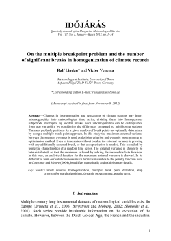 Mestre et al. - Meteorologisches Institut der Universit&auml;t Bonn