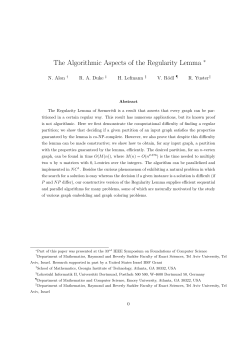 The Algorithmic Aspects of the Regularity Lemma
