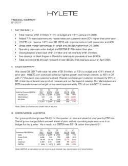 HYLETE Financial Summary