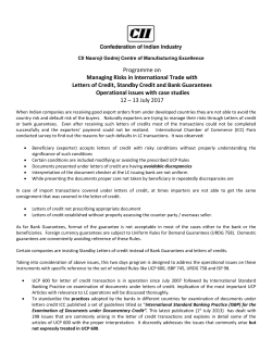 letter of credit transactions - CII Naoroji Godrej Centre of