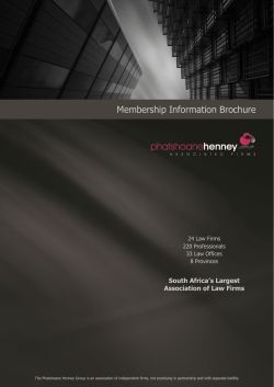 Membership Information Brochure