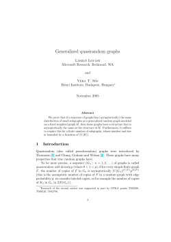 Generalized quasirandom graphs