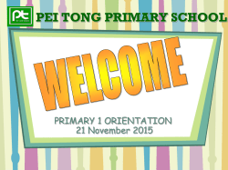 SNAAPP - Pei Tong Primary School