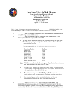 Lone Star (Tyler) Softball Chapter
