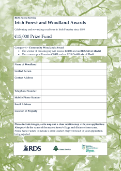 Irish Forest and Woodland Awards