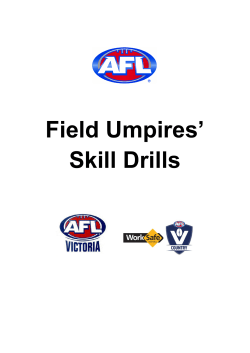 Field Umpires` Skill Drills